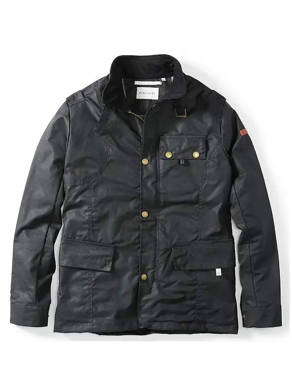 Peregrine Men's Bexley Waxed Jacket - Black Image 1