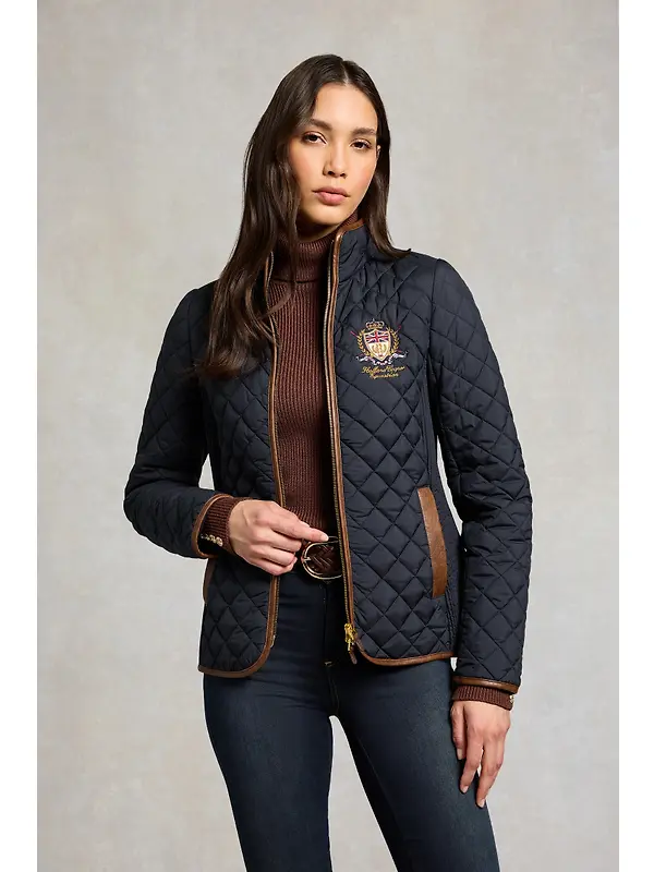 Holland Cooper Women's Boughton Diamond Quilt Jacket - Ink Navy Image 2