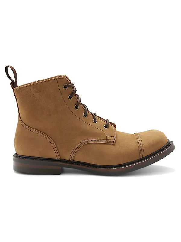 Cheaney Men's Hurricane II R Derby Boots - Biscuit Kudu Nubuck Image 1