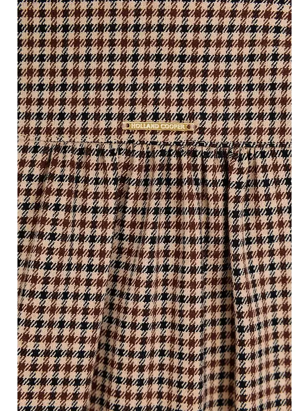 Holland Cooper Women's Burford Blouse - Coffee Gingham Image 11