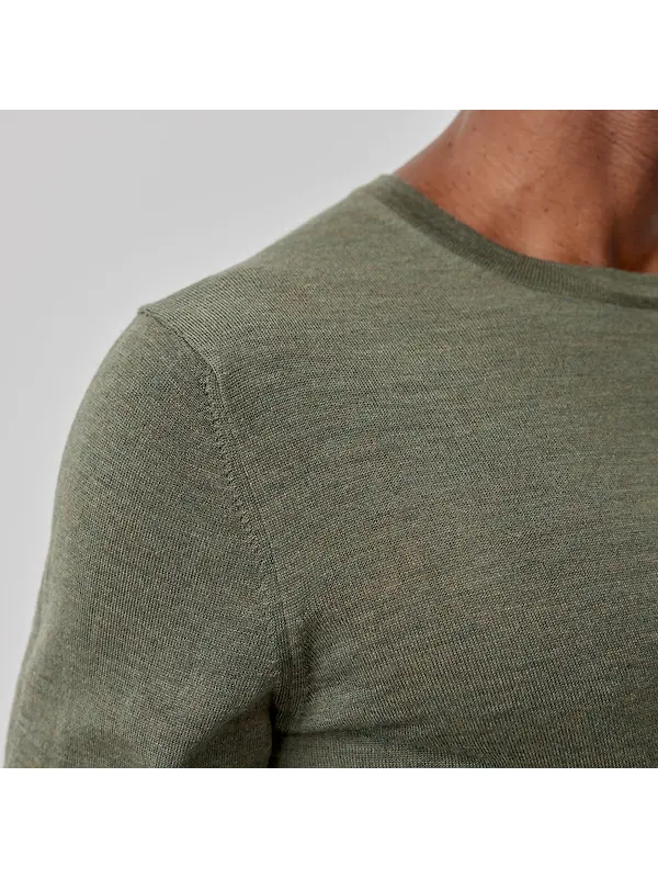 Oliver Sweeney Men's Camber Jumper - Khaki Image 5