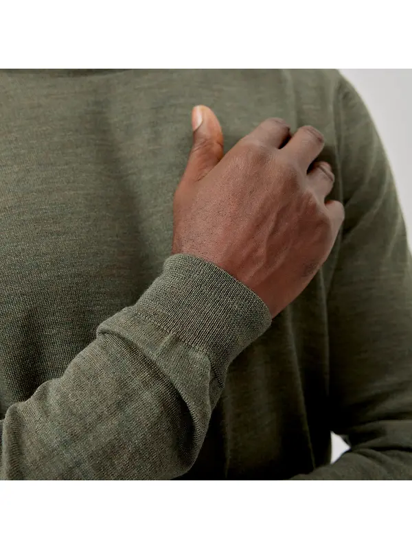 Oliver Sweeney Men's Camber Jumper - Khaki Image 6