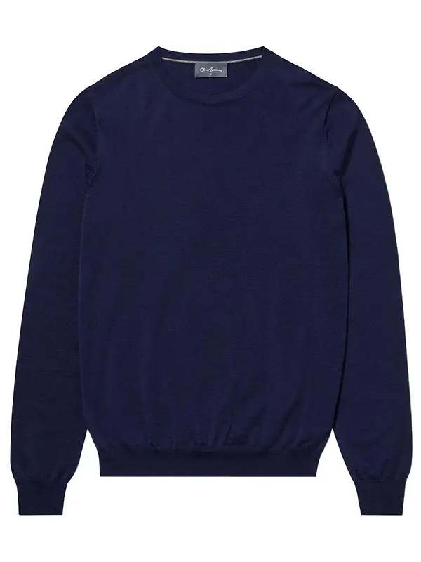 Oliver Sweeney Men's Camber Jumper - Navy Image 1