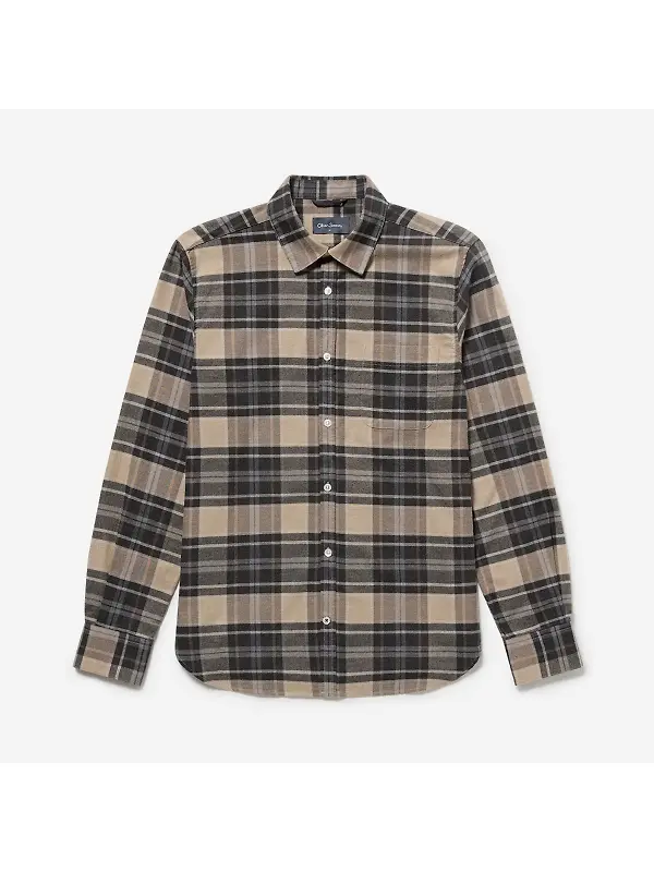 Oliver Sweeney Men's Censo Shirt - Camel/Navy Image 10
