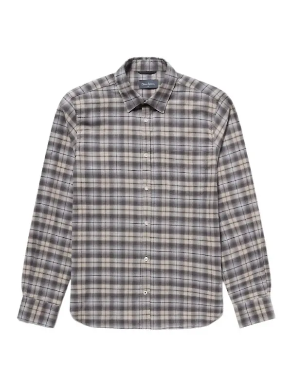 Oliver Sweeney Men's Censo Shirt - Navy/Grey Image 1