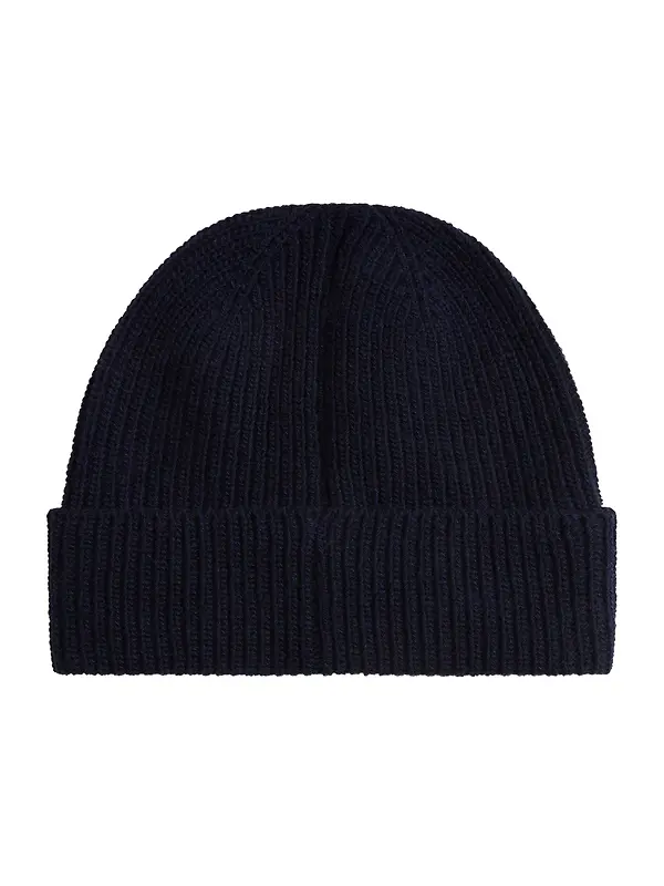 Woolrich Men's Made In Italy Wool Blend Beanie - Melton Blue Image 2