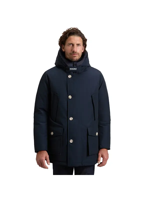 Woolrich Men's Ramar Cloth Arctic Parka - Melton Blue Image 1