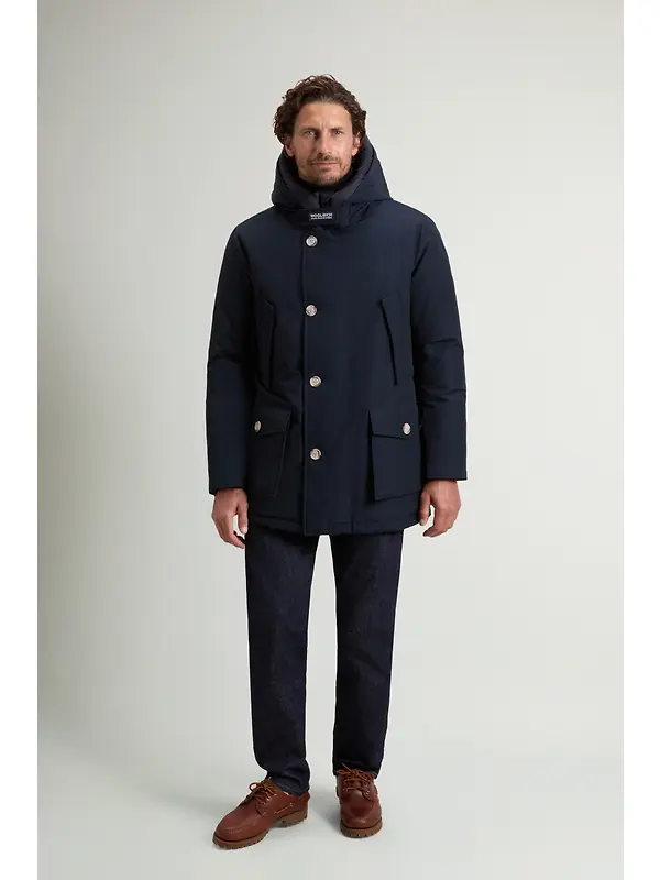 Woolrich Men's Ramar Cloth Arctic Parka - Melton Blue Image 2