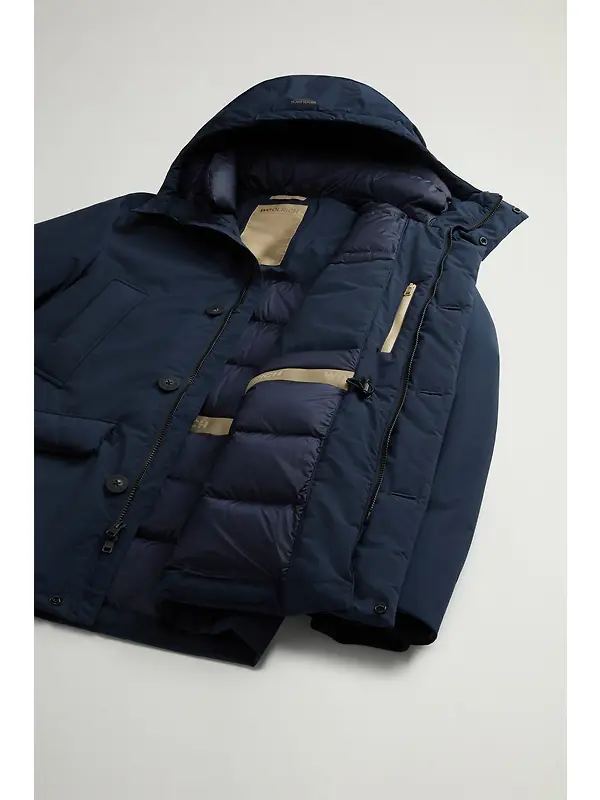 Woolrich Men's Cloud Arctic Parka - Melton Blue Image 9