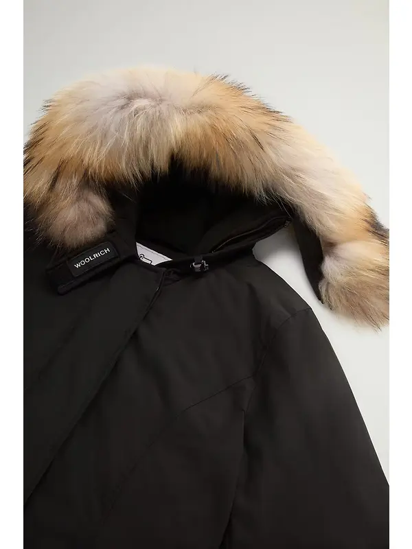 Woolrich Women's Ramar Cloth Arctic Parka with Detachable Fur Trim - Black Image 3