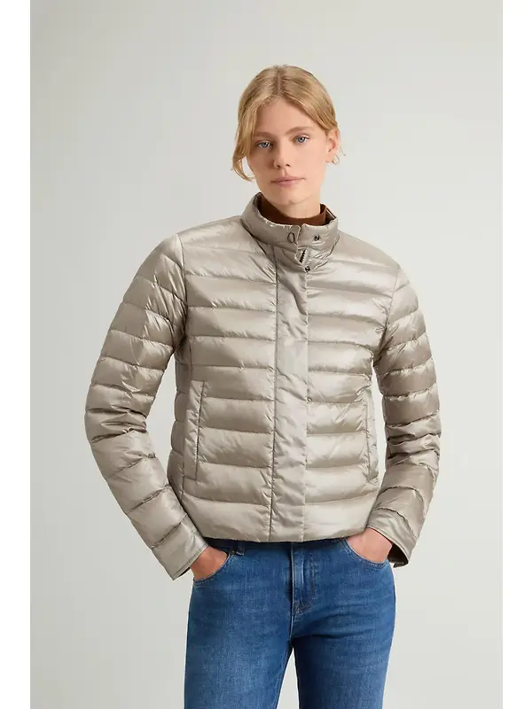 Woolrich Women's Liquid Nylon Lightweight Down Jacket - Rock Ridge Image 2