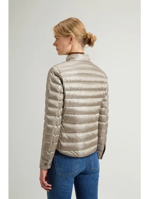 Woolrich Women's Liquid Nylon Lightweight Down Jacket - Rock Ridge Image 4