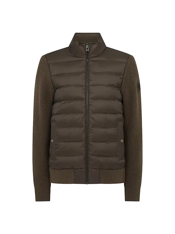 Belstaff Men's Lightweight Nylon Circuiteer Cardigan - Major Brown Image 1
