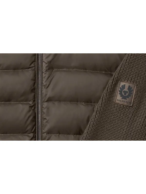 Belstaff Men's Lightweight Nylon Circuiteer Cardigan - Major Brown Image 3