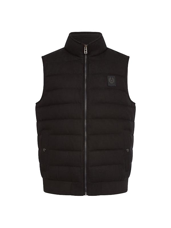 Belstaff Men's Down Filled Nylon Circuit Gilet - Black | British