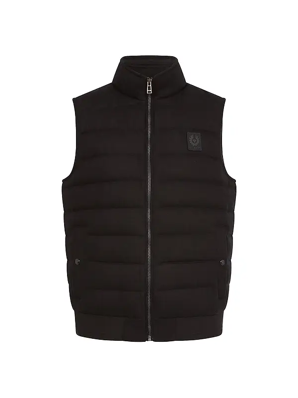Belstaff Men's Wool Circuiteer Gilet - Dark Ink Image 1