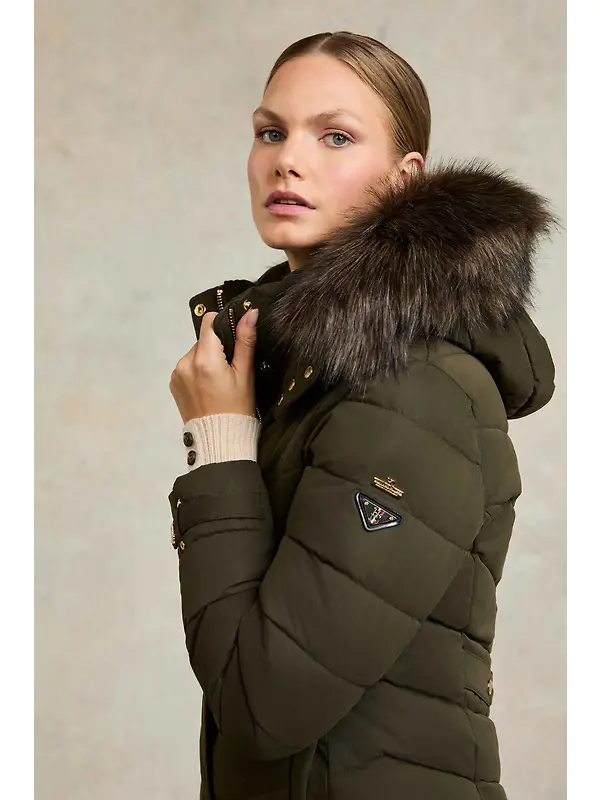 Holland Cooper Women's Chamonix Coat - Khaki Image 8