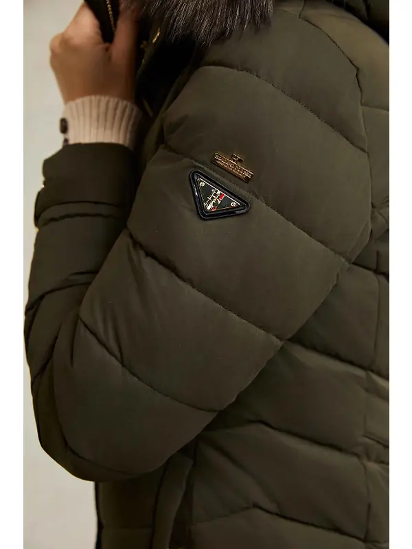 Holland Cooper Women's Chamonix Coat - Khaki Image 9
