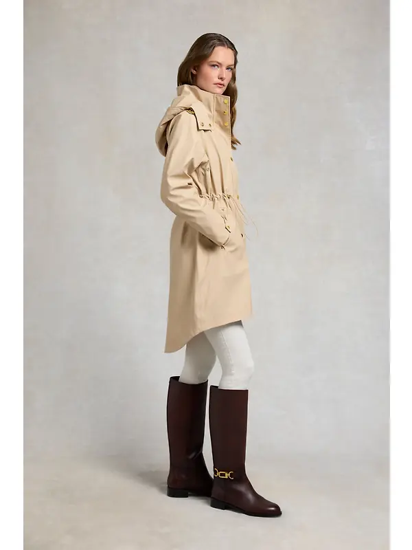 Holland Cooper Women's Chartwell Rain Parka - Sand Image 6