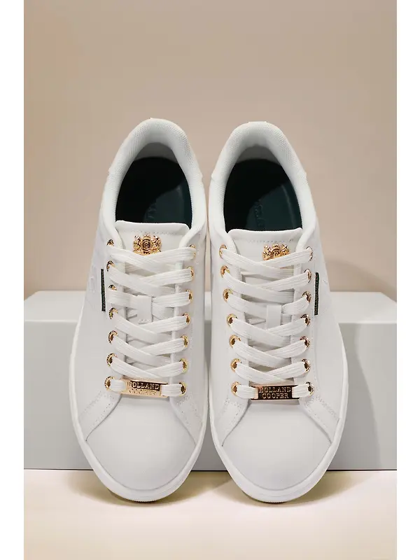 Holland Cooper Women's Chelsea Court Trainers - White Image 2