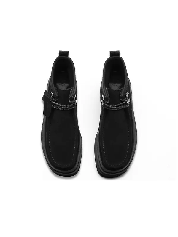 Clarks Men's Wallabee FTR2 Hi Boots - Black Suede Image 6