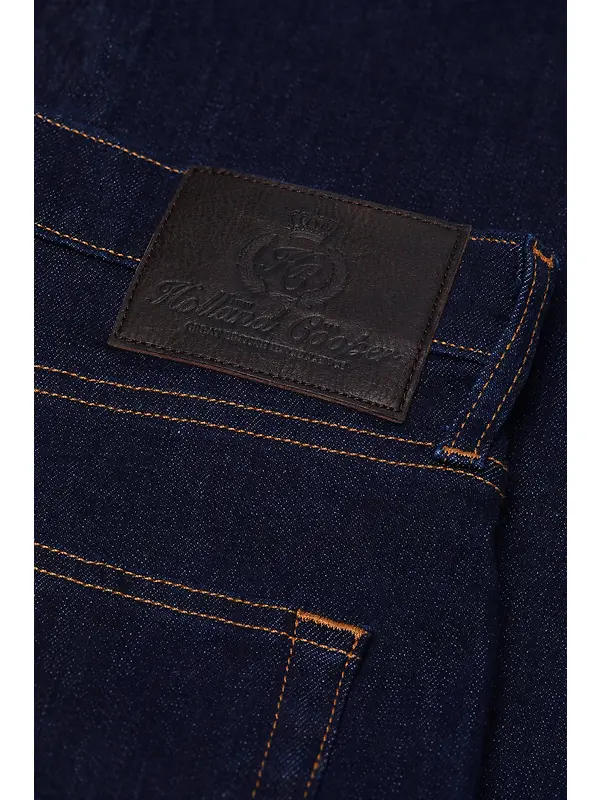 Holland Cooper Men's Classic Straight Jeans - Dark Indigo Image 7