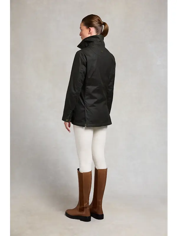 Holland Cooper Women's Classic Waxed Jacket - Dark Olive Image 6
