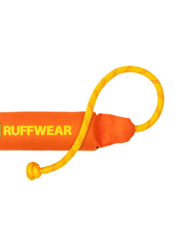 RUFFWEAR Lunker Floating Throw Toy - Tangelo Orange Image 2