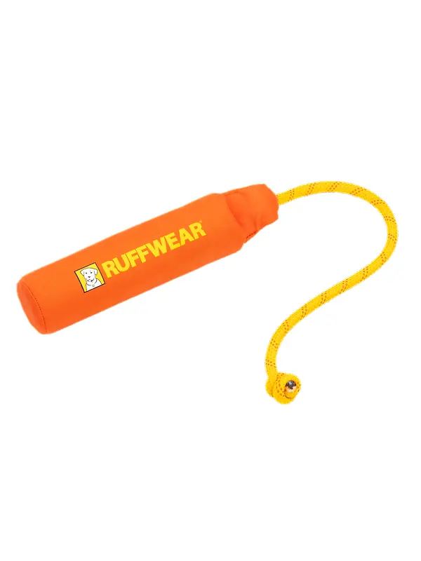 RUFFWEAR Lunker Floating Throw Toy - Tangelo Orange Image 1