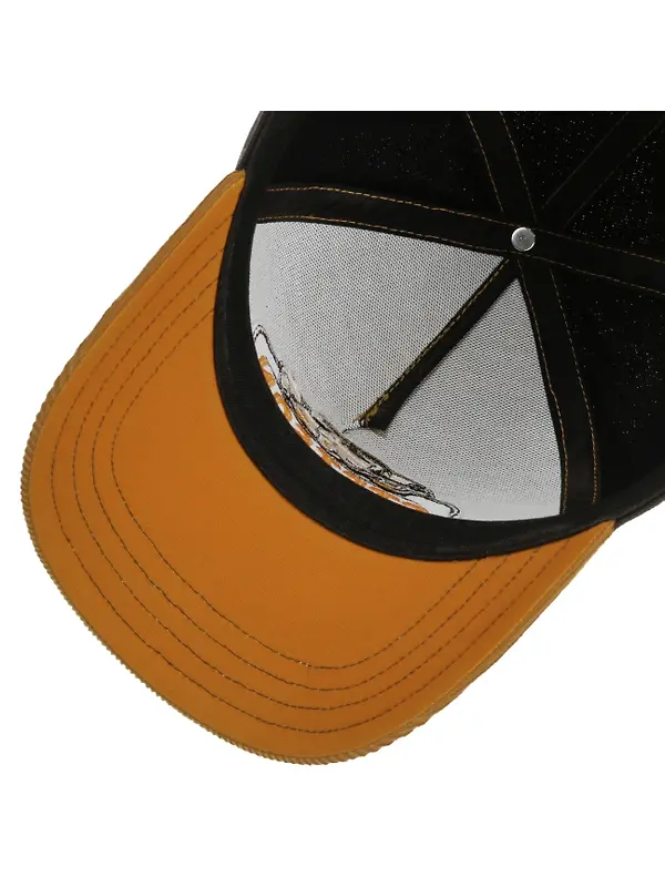 Stetson Cord Peak Garage Trucker Cap - Yellow/Black Image 3