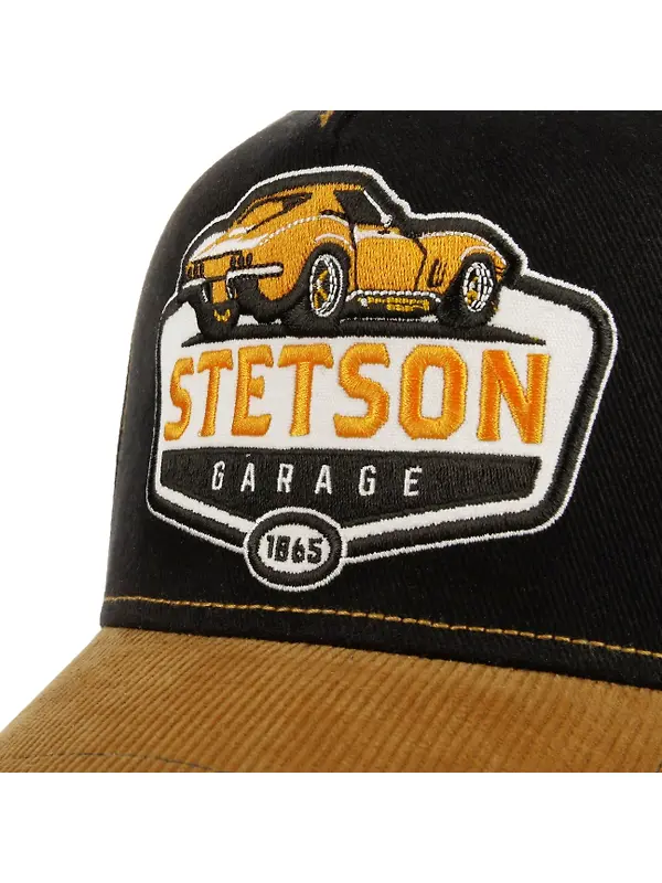 Stetson Cord Peak Garage Trucker Cap - Yellow/Black Image 5