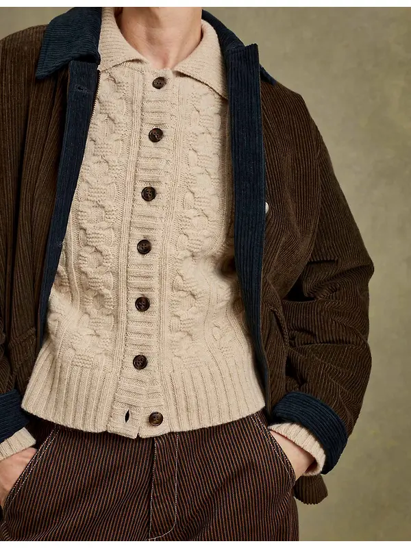 Penelope Chilvers Women's Cornwall Wool Cardigan - Cream Image 6