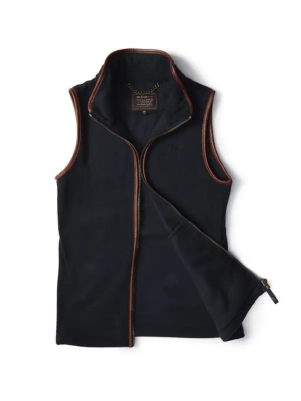 Holland Cooper Women's Country Fleece Gilet - Ink Navy Image 8