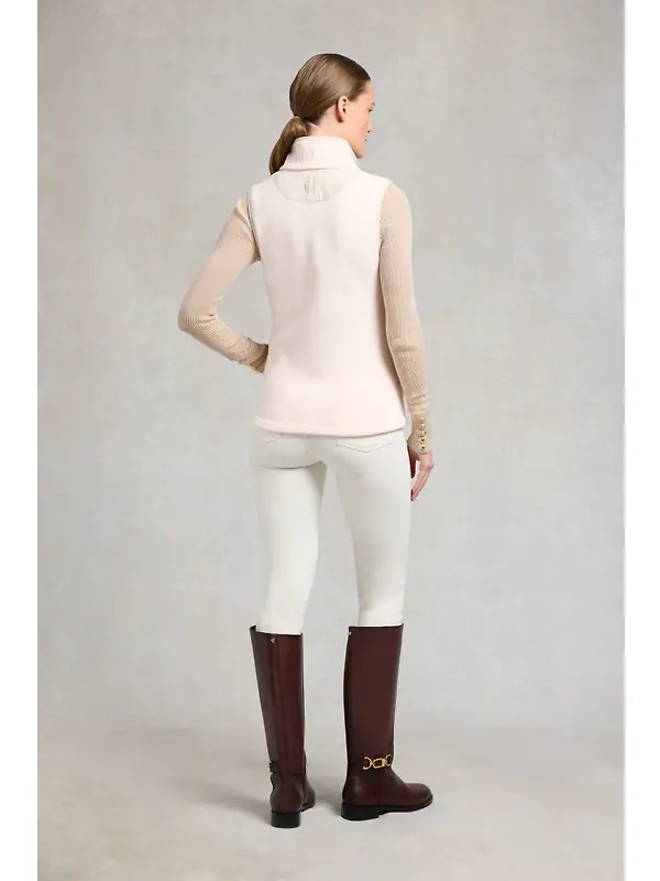 Holland Cooper Women's Country Fleece Gilet - Palest Pink Image 5