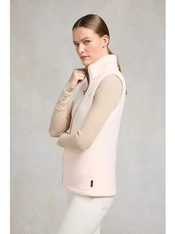 Holland Cooper Women's Country Fleece Gilet - Palest Pink Image 4