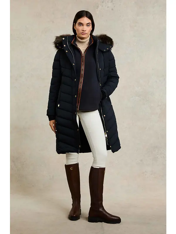 Holland Cooper Women's Country Fleece Gilet - Ink Navy Image 3