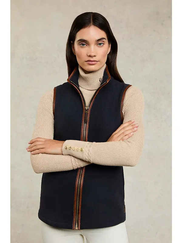 Holland Cooper Women's Country Fleece Gilet - Ink Navy Image 2