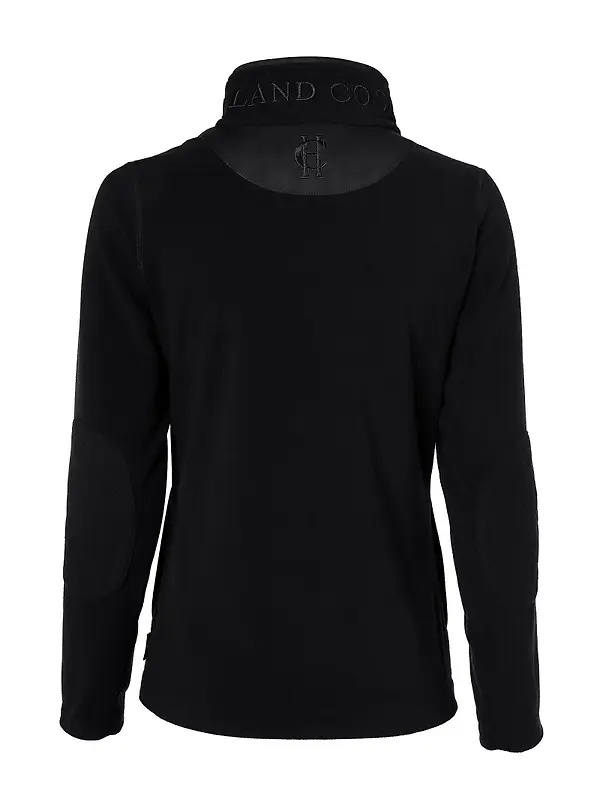 Holland Cooper Women's Country Fleece Quarter Zip - Black Image 3