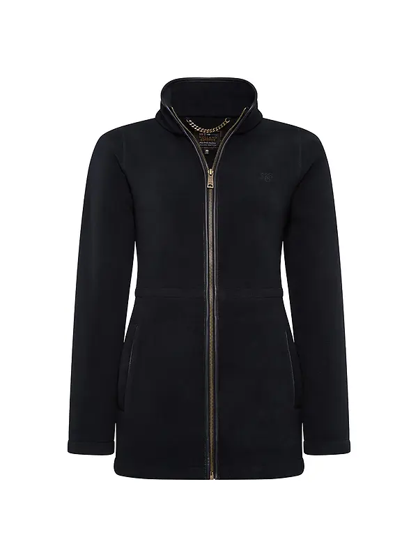 Holland Cooper Women's Country Longline Fleece - Black Image 1