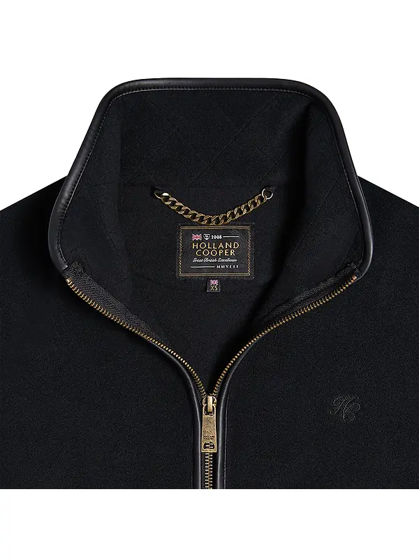 Holland Cooper Women's Country Longline Fleece - Black Image 6