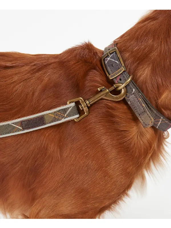 Barbour Reflective Tartan Dog Lead - Classic Tartan Image 4