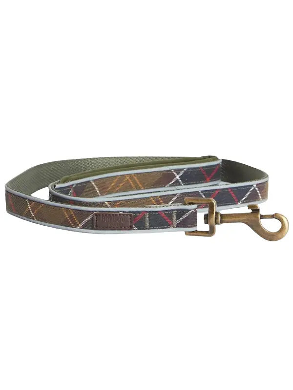 Barbour Reflective Tartan Comfort Dog Lead - Classic Tartan Image 1