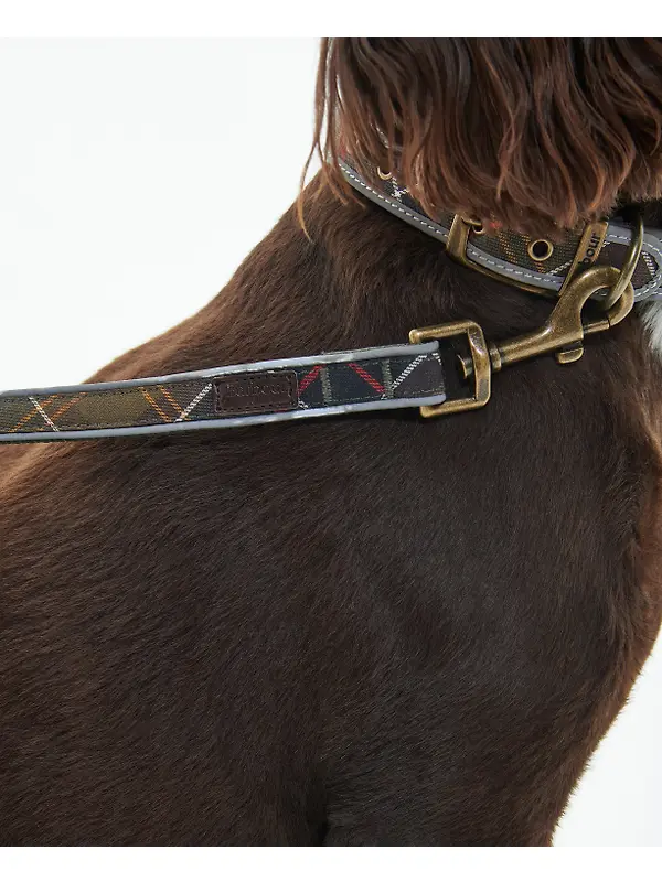 Barbour Reflective Tartan Comfort Dog Lead - Classic Tartan Image 3