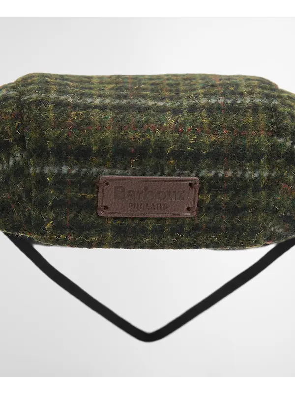 Barbour Wilkin Dog Flat Cap - Olive Check Image 5