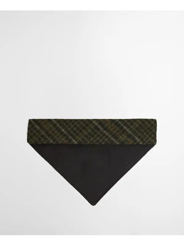 Barbour Wilkin Dog Bandana - Olive Check Image 3