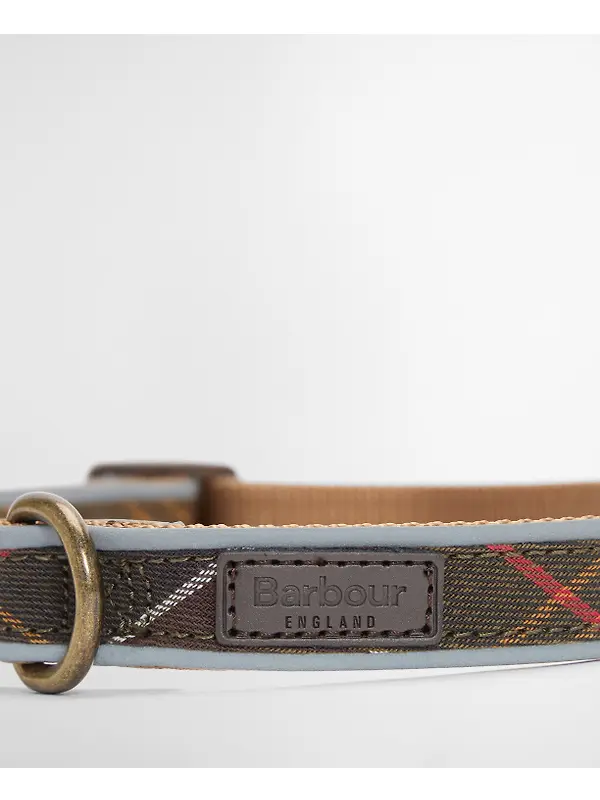 Barbour Reflective Tartan Dog Collar - Classic Tartan Image 3