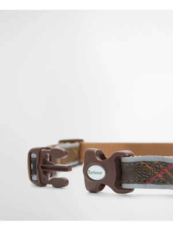 Barbour Reflective Tartan Dog Collar - Classic Tartan Image 4