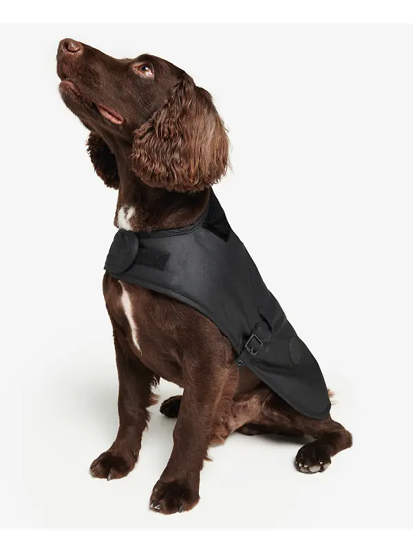 Barbour Wax Dog Coat - Black Image 2