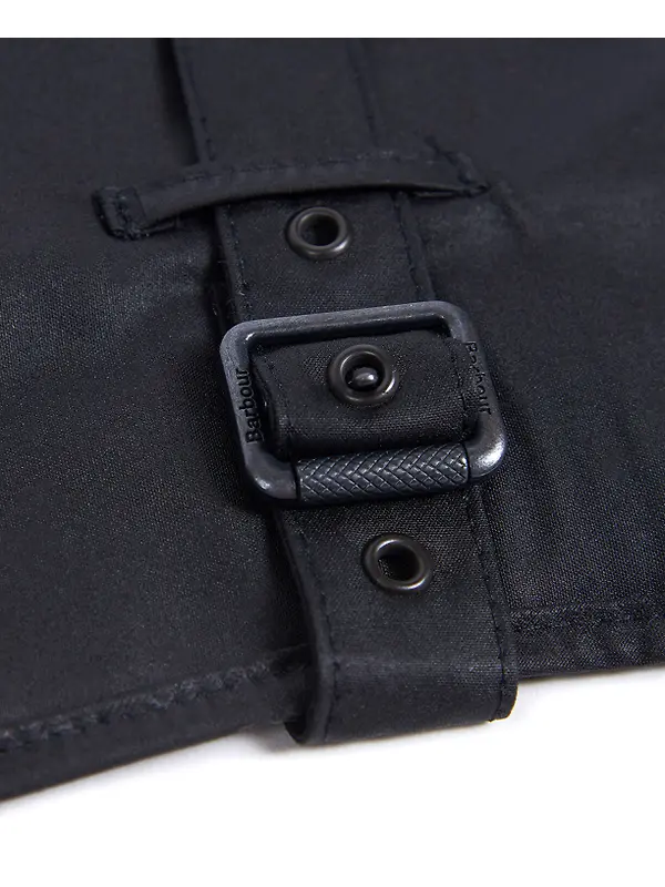 Barbour Wax Dog Coat - Black Image 4