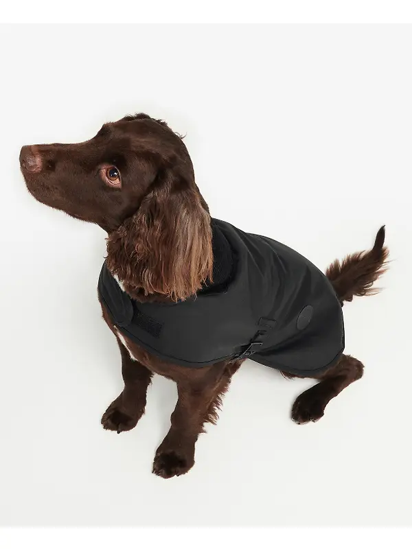 Barbour Wax Dog Coat - Black Image 5